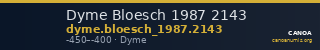 Dyme Bloesch 1987 2143 — CANOA