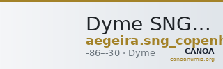 Dyme SNG Copenhagen Dyme 148 — CANOA