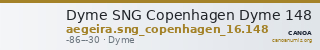 Dyme SNG Copenhagen Dyme 148 — CANOA
