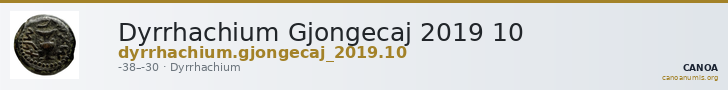 Dyrrhachium Gjongecaj 2019 10 — CANOA