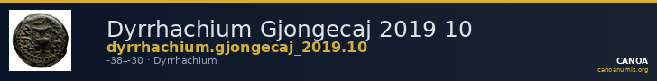 Dyrrhachium Gjongecaj 2019 10 — CANOA
