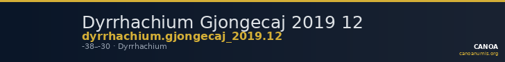 Dyrrhachium Gjongecaj 2019 12 — CANOA