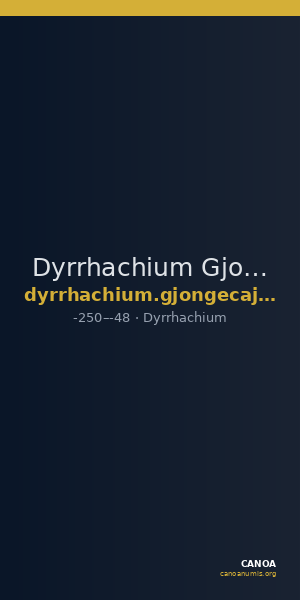 Dyrrhachium Gjongecaj 2019 4 — CANOA
