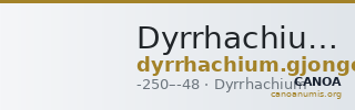 Dyrrhachium Gjongecaj 2019 4 — CANOA