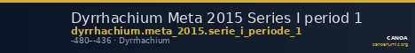 Dyrrhachium Meta 2015 Series I period 1 — CANOA