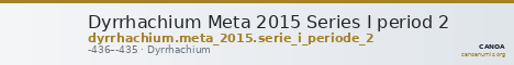 Dyrrhachium Meta 2015 Series I period 2 — CANOA