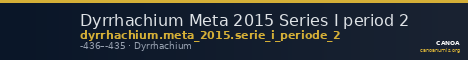 Dyrrhachium Meta 2015 Series I period 2 — CANOA