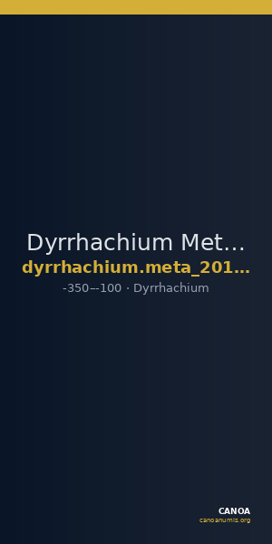 Dyrrhachium Meta 2015 Series I period 3 stater — CANOA