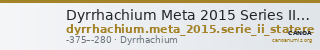 Dyrrhachium Meta 2015 Series II stater — CANOA