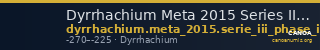 Dyrrhachium Meta 2015 Series III phase I hemidrachm — CANOA
