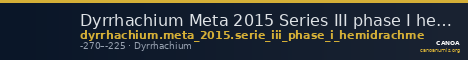 Dyrrhachium Meta 2015 Series III phase I hemidrachm — CANOA