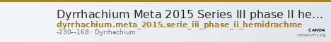 Dyrrhachium Meta 2015 Series III phase II hemidrachm — CANOA