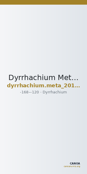 Dyrrhachium Meta 2015 Series III phase III hemidrachm — CANOA
