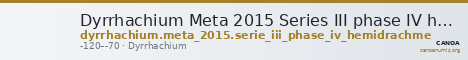 Dyrrhachium Meta 2015 Series III phase IV hemidrachm — CANOA