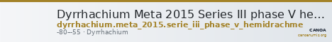 Dyrrhachium Meta 2015 Series III phase V hemidrachm — CANOA