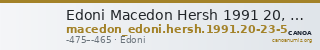 Edoni Macedon Hersh 1991 20, 23-5 — CANOA