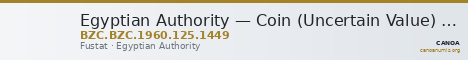 Egyptian Authority — Coin (Uncertain Value) (Fustat) — CANOA
