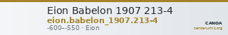 Eion Babelon 1907 213-4 — CANOA
