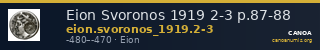 Eion Svoronos 1919 2-3 p.87-88 — CANOA
