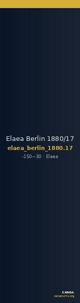 Elaea Berlin 1880/17 — CANOA