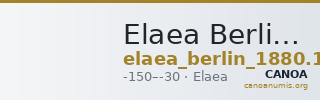 Elaea Berlin 1880/17 — CANOA