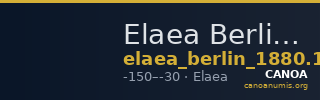 Elaea Berlin 1880/17 — CANOA