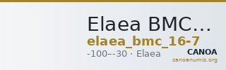 Elaea BMC Elaea 16-17 — CANOA