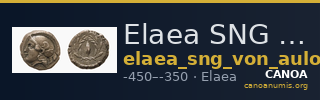 Elaea SNG von Aulock 1602-1603 — CANOA