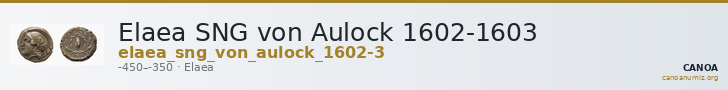 Elaea SNG von Aulock 1602-1603 — CANOA
