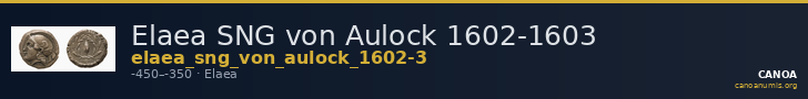 Elaea SNG von Aulock 1602-1603 — CANOA