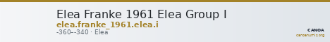 Elea Franke 1961 Elea Group I — CANOA
