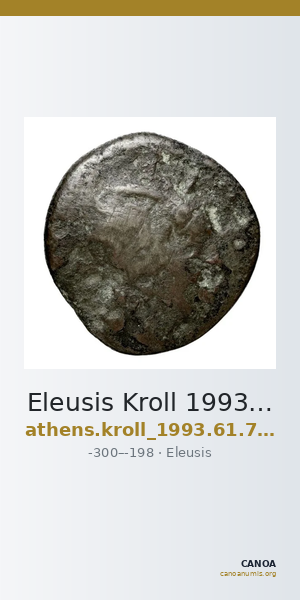 Eleusis Kroll 1993 61, 72-4 — CANOA