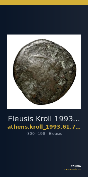 Eleusis Kroll 1993 61, 72-4 — CANOA
