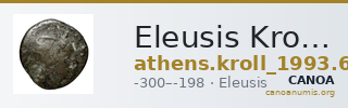 Eleusis Kroll 1993 61, 72-4 — CANOA