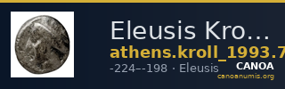 Eleusis Kroll 1993 75 — CANOA