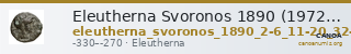 Eleutherna Svoronos 1890 (1972) 2-6, 11-20, 32-33 — CANOA