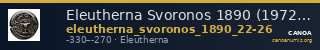 Eleutherna Svoronos 1890 (1972) 22-26 — CANOA