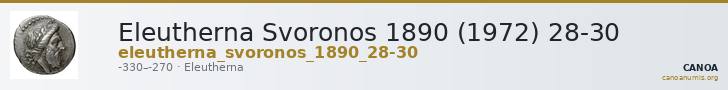 Eleutherna Svoronos 1890 (1972) 28-30 — CANOA