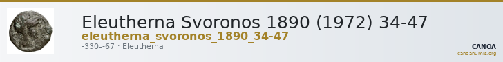 Eleutherna Svoronos 1890 (1972) 34-47 — CANOA
