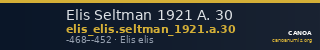 Elis Seltman 1921 A. 30 — CANOA