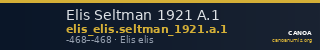 Elis Seltman 1921 A.1 — CANOA