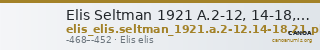 Elis Seltman 1921 A.2-12, 14-18, 21, Pl. VIII.3 — CANOA
