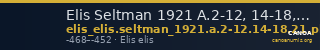 Elis Seltman 1921 A.2-12, 14-18, 21, Pl. VIII.3 — CANOA