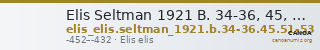 Elis Seltman 1921 B. 34-36, 45, 51-53 — CANOA