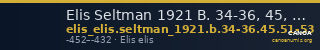 Elis Seltman 1921 B. 34-36, 45, 51-53 — CANOA