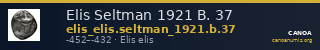 Elis Seltman 1921 B. 37 — CANOA