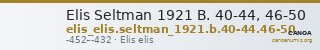 Elis Seltman 1921 B. 40-44, 46-50 — CANOA