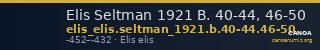 Elis Seltman 1921 B. 40-44, 46-50 — CANOA