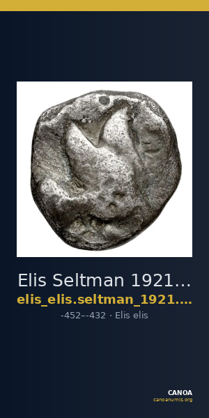 Elis Seltman 1921 B. 54-55, 58-59, 61-67, Pl. VIII.5 — CANOA
