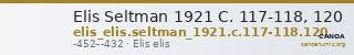 Elis Seltman 1921 C. 117-118, 120 — CANOA